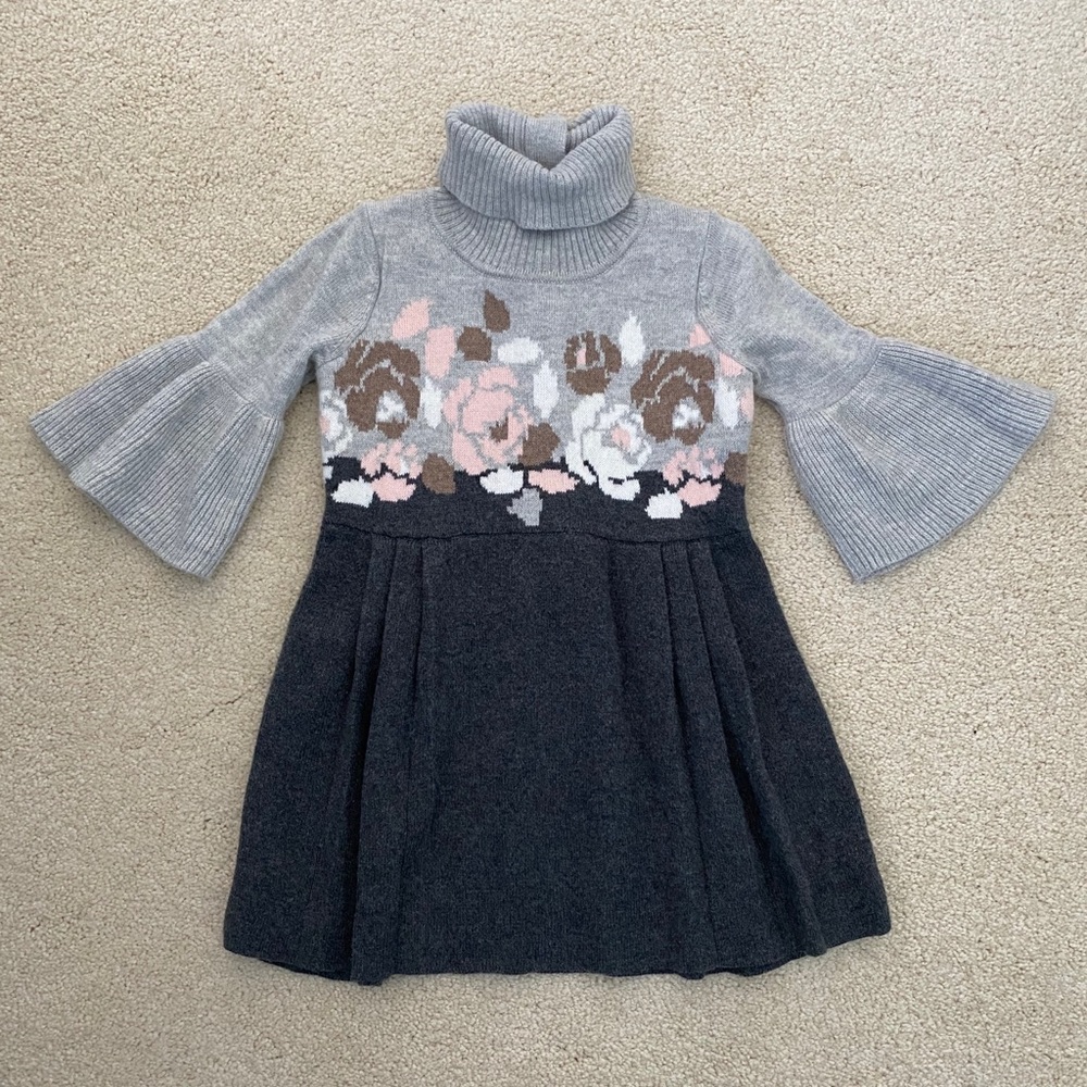 Janie and Jack Floral Sweater Dress